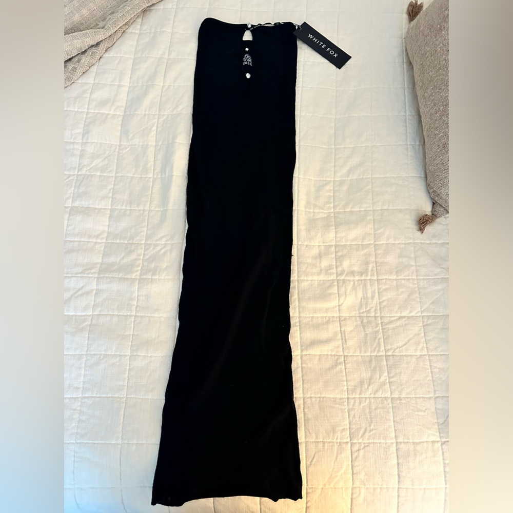 White Fox Boutique Black Strapless Dress